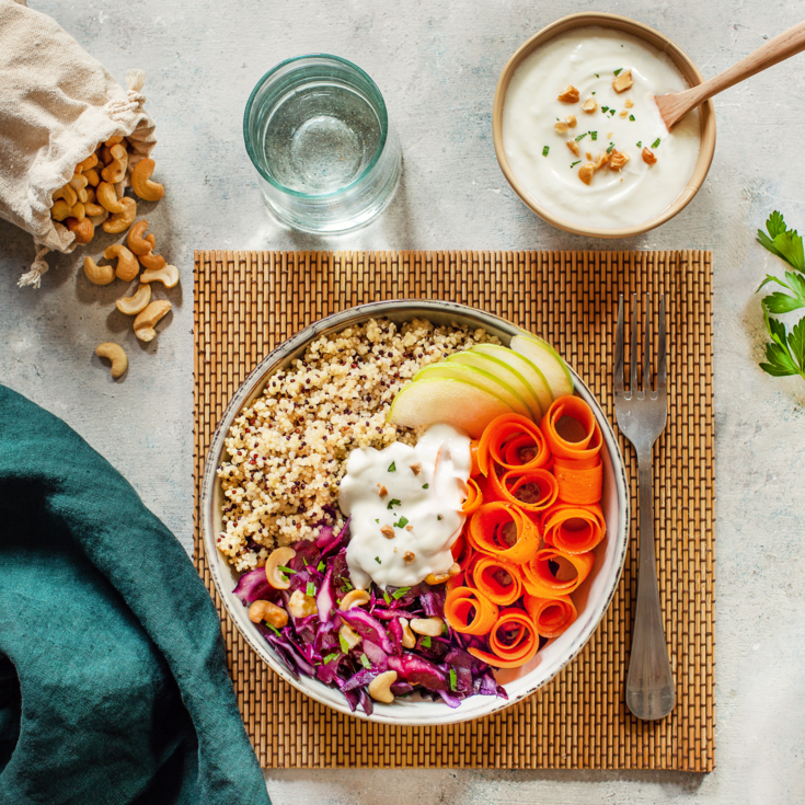 Detox Salad Bowl with Goat Milk Yogurt