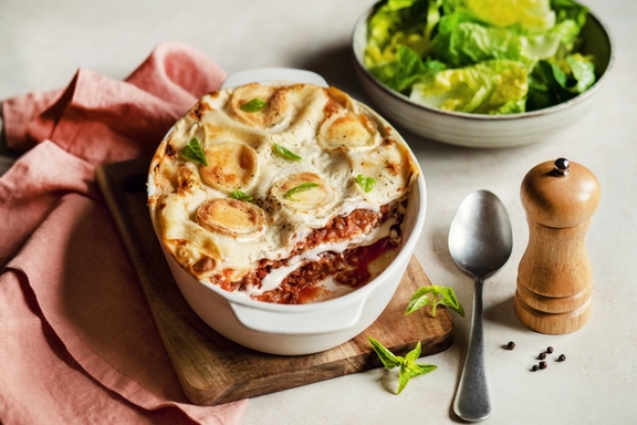 Goat Cheese Lasagna Bolognaise