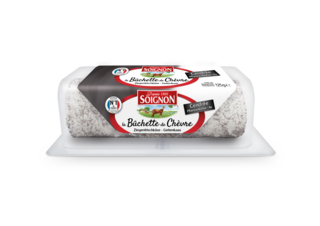 Unripened goat log Ash, 125g