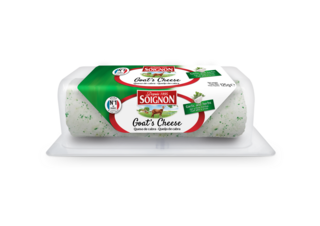 Unripened goat log Garlic and Herbs, 125g