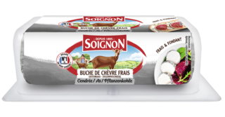 Unripened goat log Ash, 125g