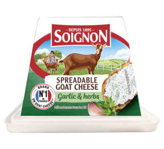 Spreadable goat cheese Pyramid Garlic and Herbs, 150g