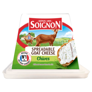 Image du produit : Fromage de chèvre à tartiner Pyramide à la ciboulette, 150 g